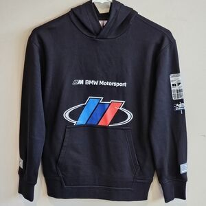 NWOT BMW Motorsports M-Series Hoodie Sweatshirt - Black - Youth Size Medium